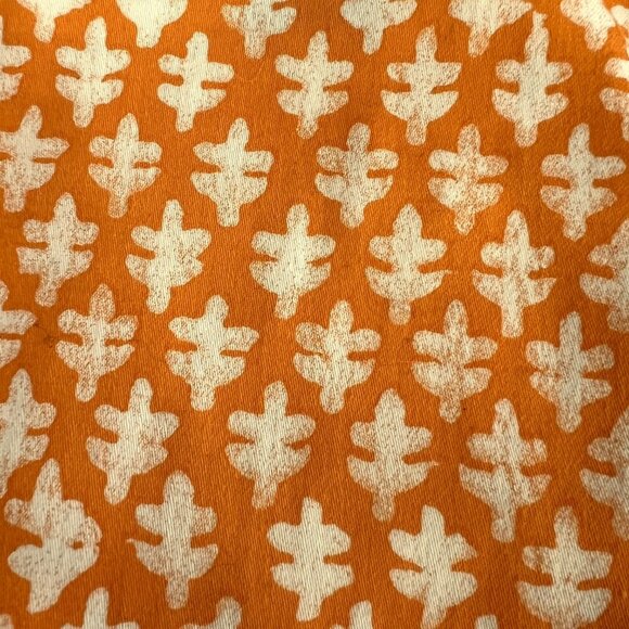 Sz 00- J. Crew Fctry Stretch Orange Boho Pattern Zip Up‎ Mini Skirt with Pockets - Picture 6 of 8